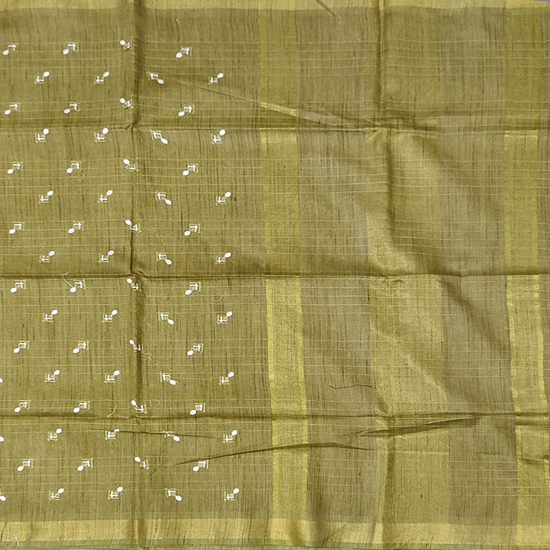 Hayagrivas Sage Green Fancy Cotton Saree KSBE143C10-4