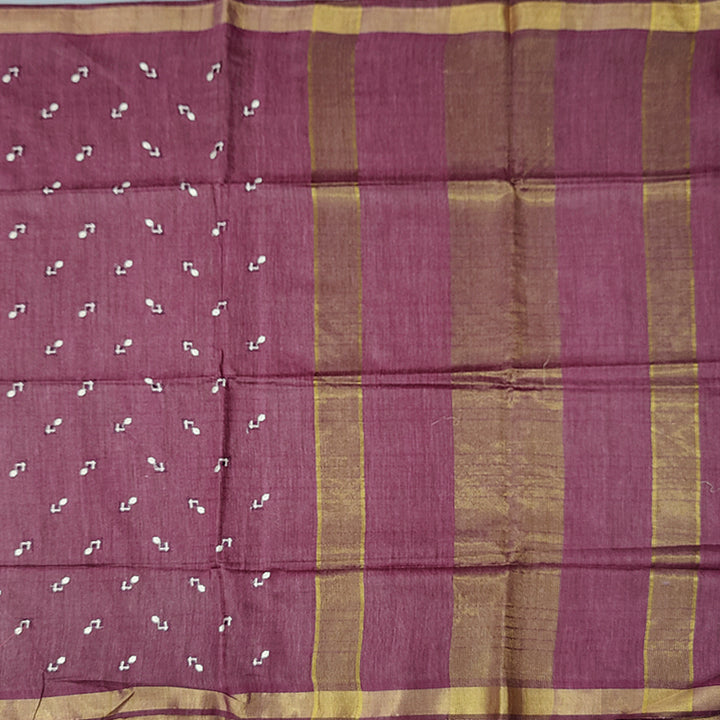 Hayagrivas Mauve Fancy Cotton Saree KSBE143C10-5