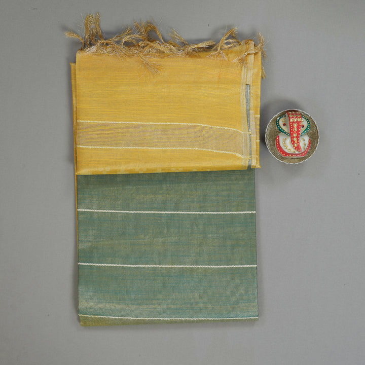 Hayagrivas Light Green Fancy Cotton Saree KSBE143C3-3
