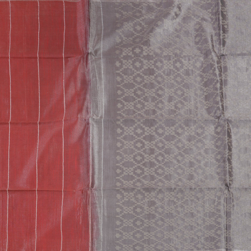 Hayagrivas Red Fancy Cotton Saree KSBE143C3-6