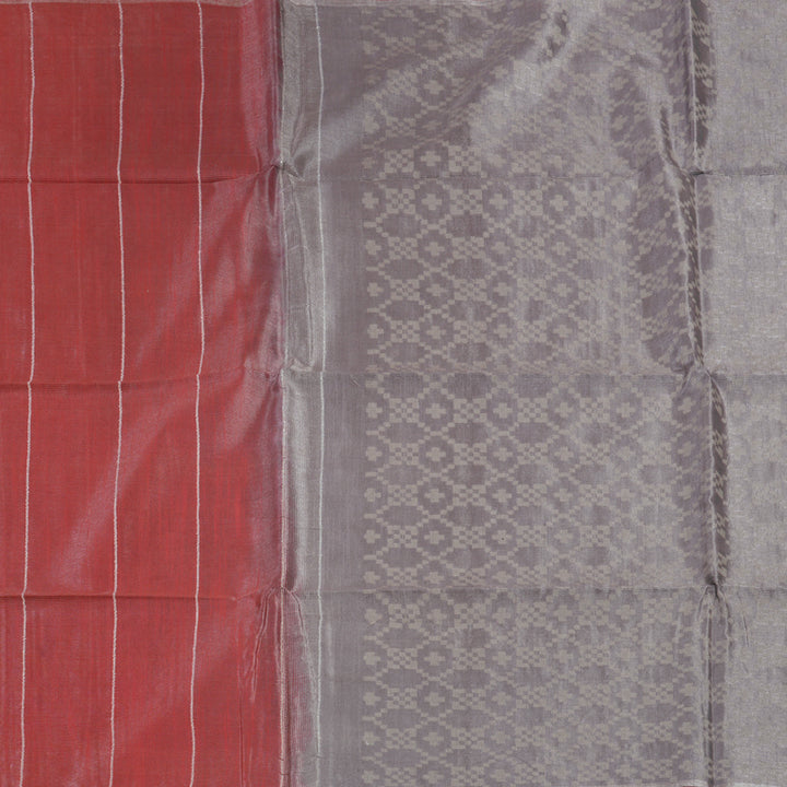 Hayagrivas Red Fancy Cotton Saree KSBE143C3-6