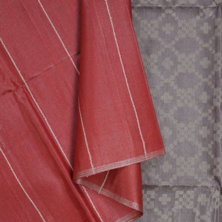 Hayagrivas Red Fancy Cotton Saree KSBE143C3-6