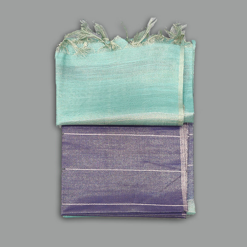 Hayagrivas Blue Fancy Tissue Saree KSBE143C3-7