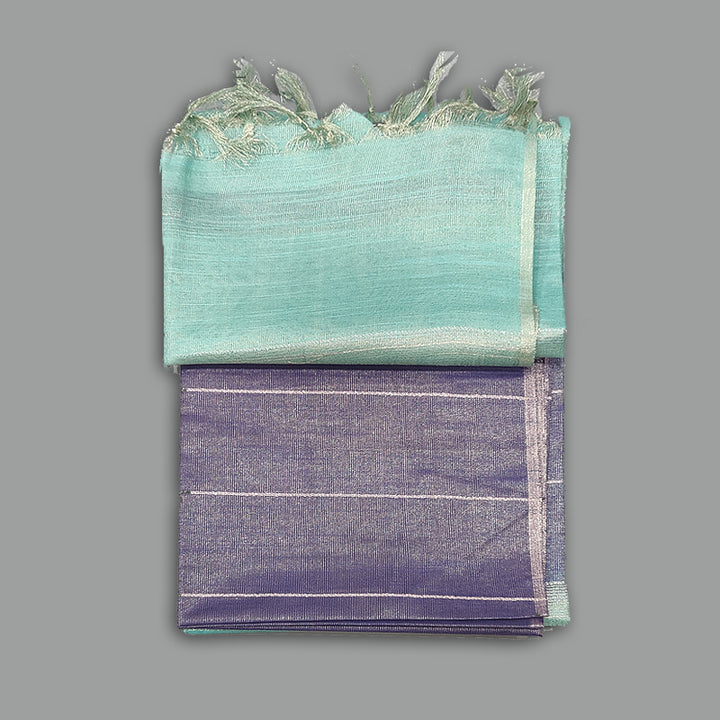 Hayagrivas Blue Fancy Tissue Saree KSBE143C3-7