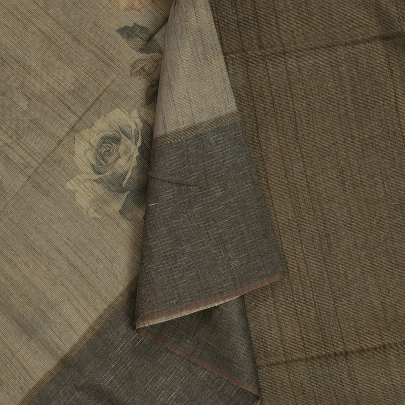 Hayagrivas Beige Fancy Cotton Saree KSBE143C4-2