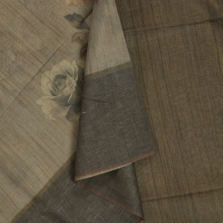 Hayagrivas Beige Fancy Cotton Saree KSBE143C4-2