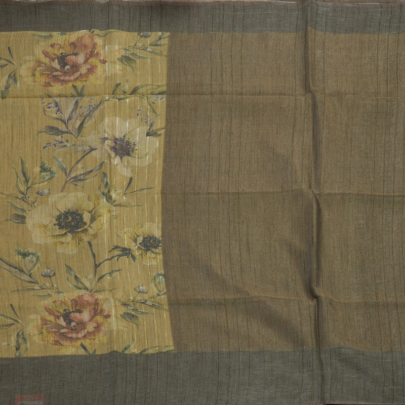 Hayagrivas Sandal Fancy Cotton Saree KSBE143C4-5