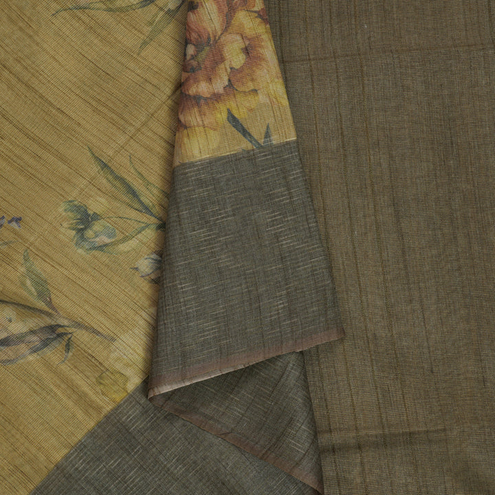 Hayagrivas Sandal Fancy Cotton Saree KSBE143C4-5