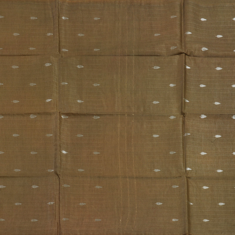 Hayagrivas Khaki Brown Fancy Cotton Saree KSBE145C3-2