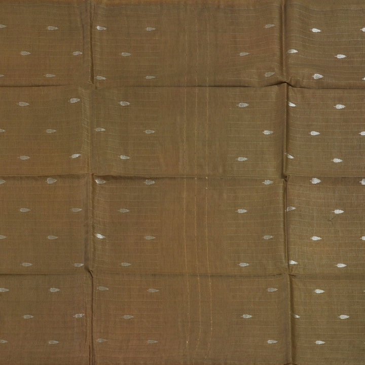 Hayagrivas Khaki Brown Fancy Cotton Saree KSBE145C3-2