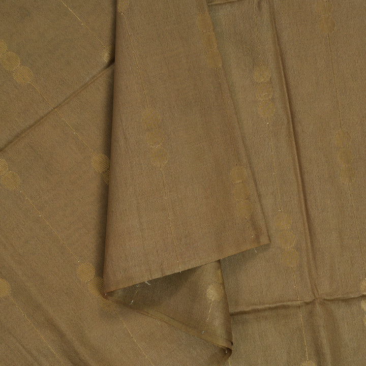 Hayagrivas Khaki Brown Fancy Cotton Saree KSBE145C4-6