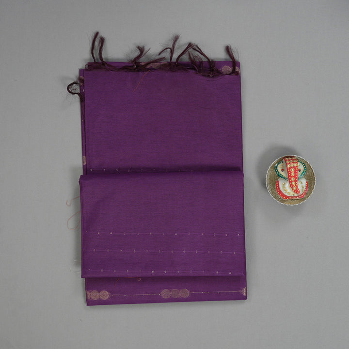 Hayagrivas Purple Fancy Cotton Saree KSBE145C4-7