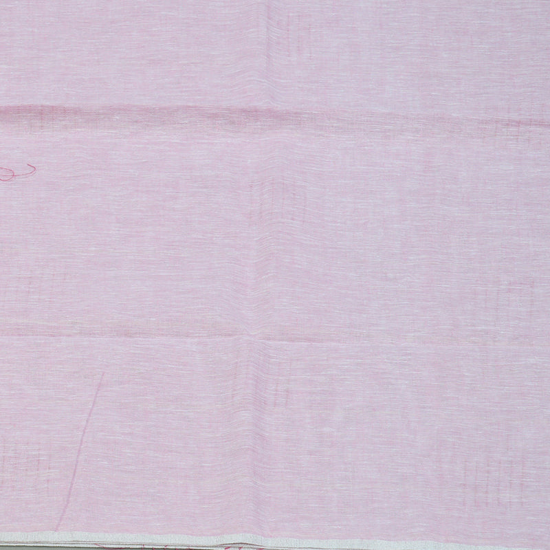 Hayagrivas Baby Pink Handloom Linen Saree KSBE147C10-1