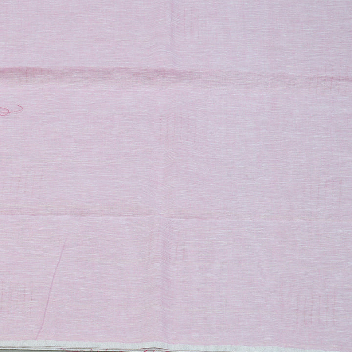Hayagrivas Baby Pink Handloom Linen Saree KSBE147C10-1