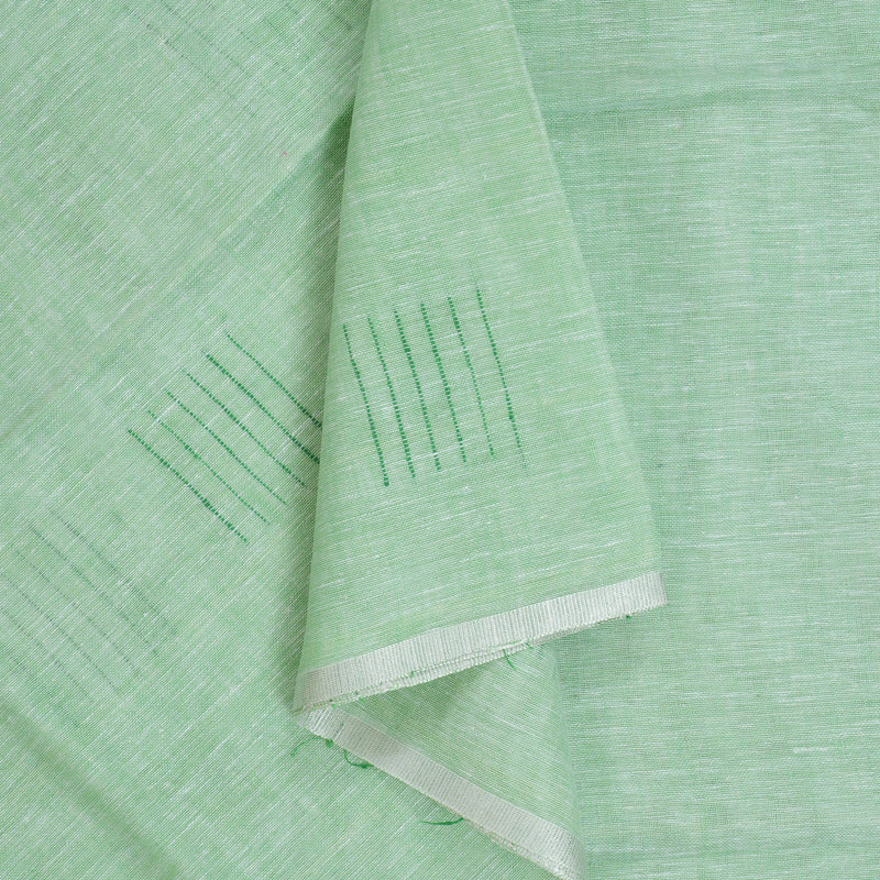Hayagrivas Pista Green Handloom Linen Saree KSBE147C10-2