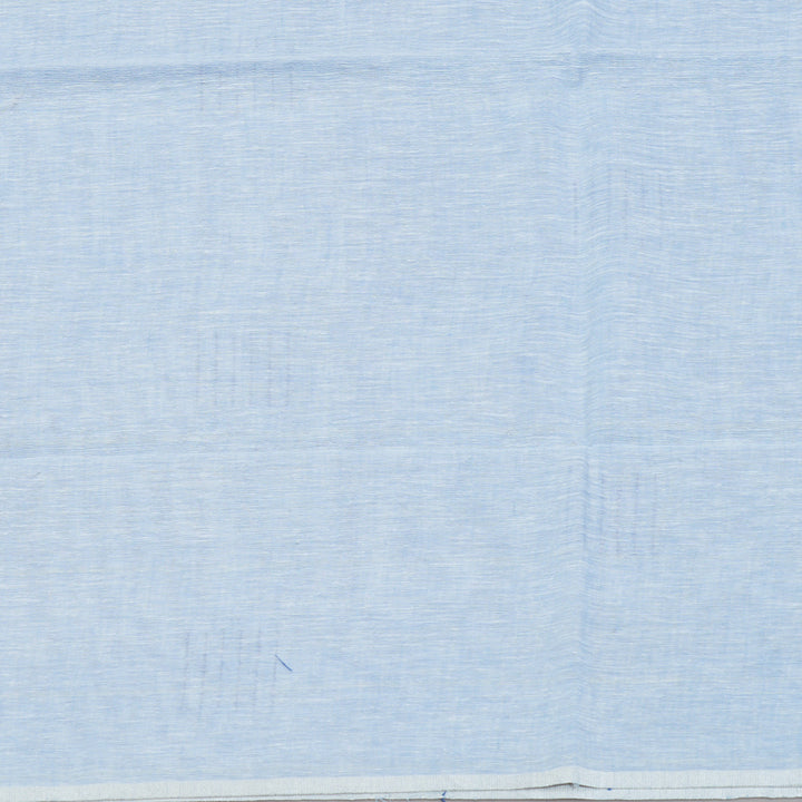 Hayagrivas Powder Blue Handloom Linen Saree KSBE147C10-3