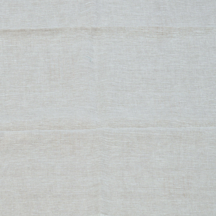 Hayagrivas Light Grey Handloom Linen Saree KSBE147C10-5