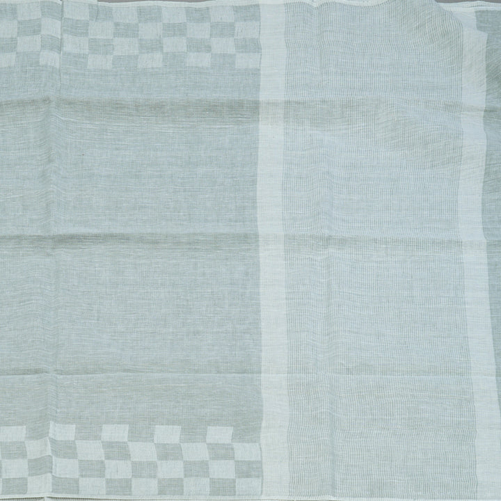 Hayagrivas Powder Green Handloom Linen Saree KSBE147C11-1