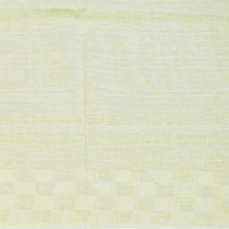 Hayagrivas Lemon Yellow Handloom Linen Saree KSBE147C11-3