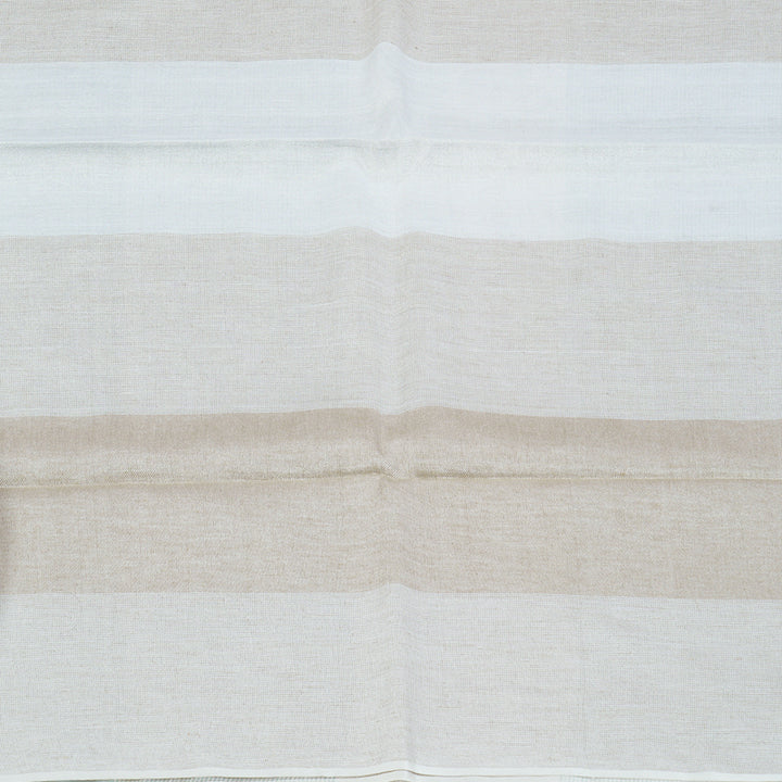 Hayagrivas Powder Blue Checks Handloom Linen Saree KSBE147C12-4