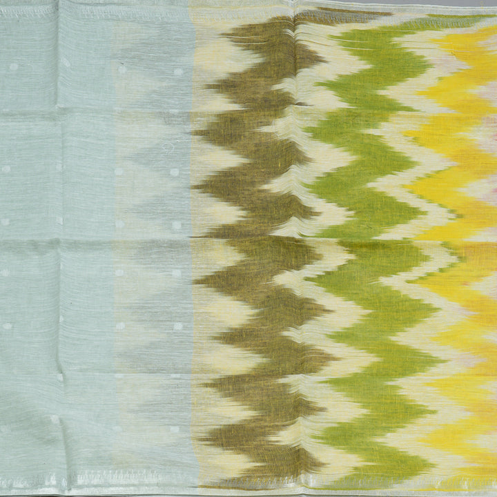 Hayagrivas Powder Green Handloom Linen Saree KSBE147C4-2