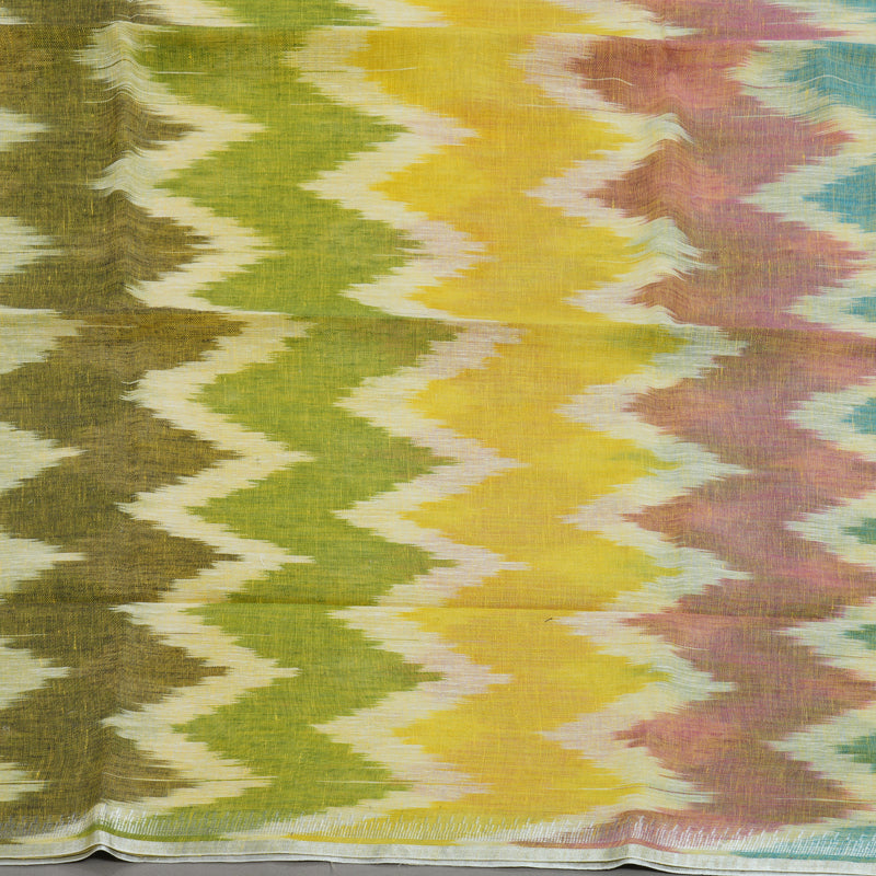 Hayagrivas Cream Handloom Linen Saree KSBE147C4-3
