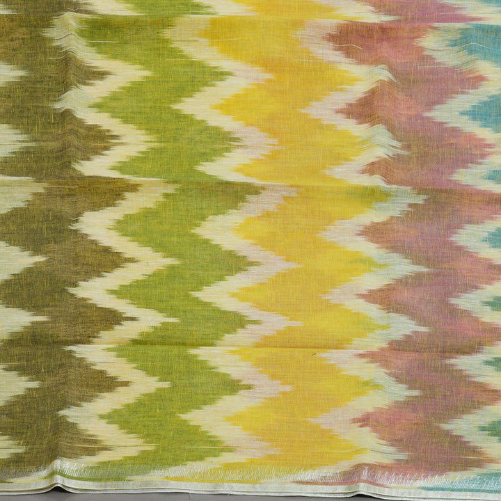 Hayagrivas Cream Handloom Linen Saree KSBE147C4-3