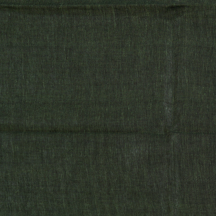 Hayagrivas Mehandi Green Handloom Linen Saree KSBE147C7-4