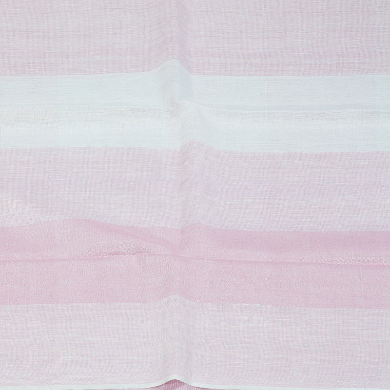 Hayagrivas Baby Pink Handloom Linen Saree KSBE147C8-4