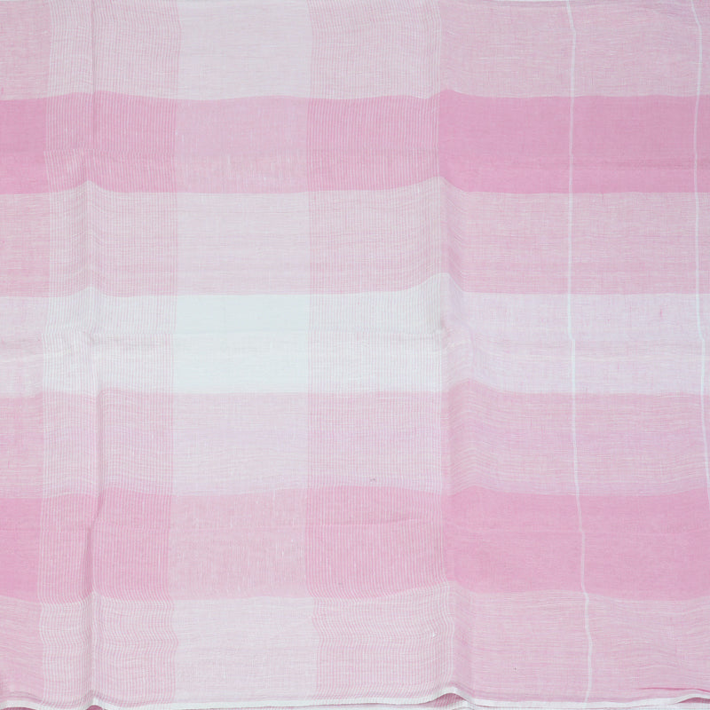 Hayagrivas Baby Pink Handloom Linen Saree KSBE147C8-4