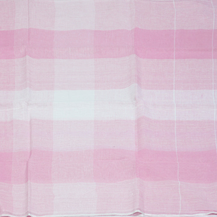 Hayagrivas Baby Pink Handloom Linen Saree KSBE147C8-4