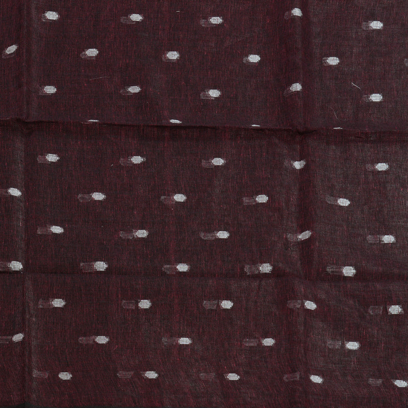 Hayagrivas Wine Handloom Linen Saree KSBE147C9-3