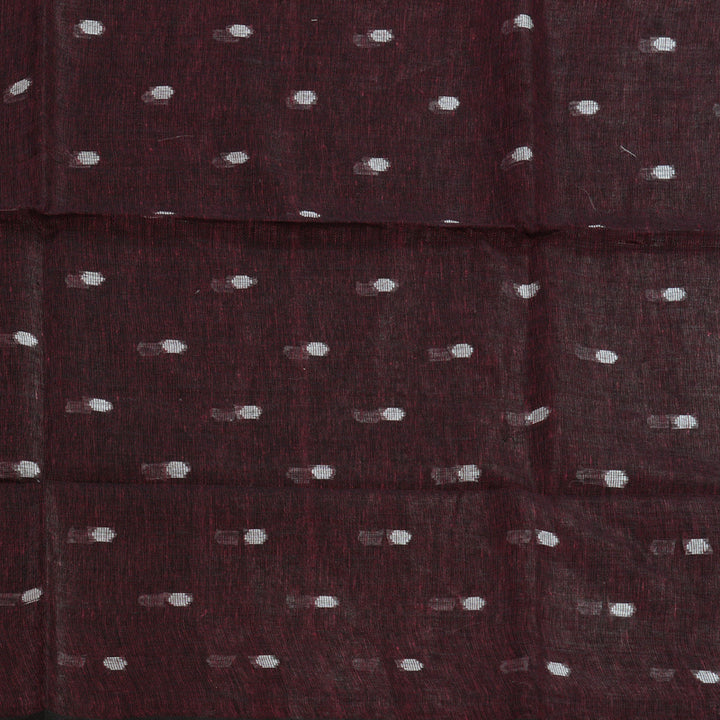 Hayagrivas Wine Handloom Linen Saree KSBE147C9-3