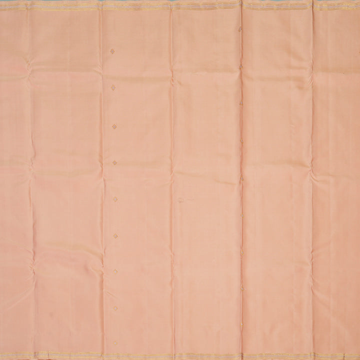 Hayagrivas Handloom Peach Orange Kanjivaram Silk Saree KSBE149C10-2
