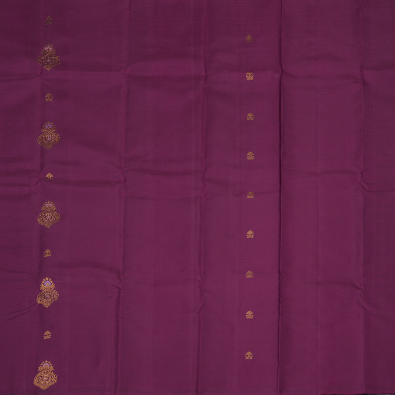 Hayagrivas Handloom Purple Kanjivaram Silk Saree KSBE149C12-1