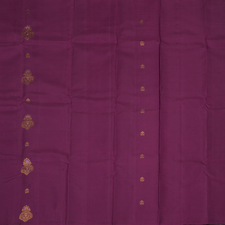 Hayagrivas Handloom Purple Kanjivaram Silk Saree KSBE149C12-1