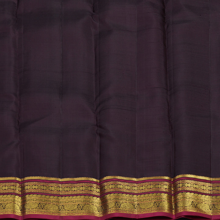 Hayagrivas Handloom Lavendar Kanjivaram Silk Saree with Kanchana Brown Border KSBE149C7-2