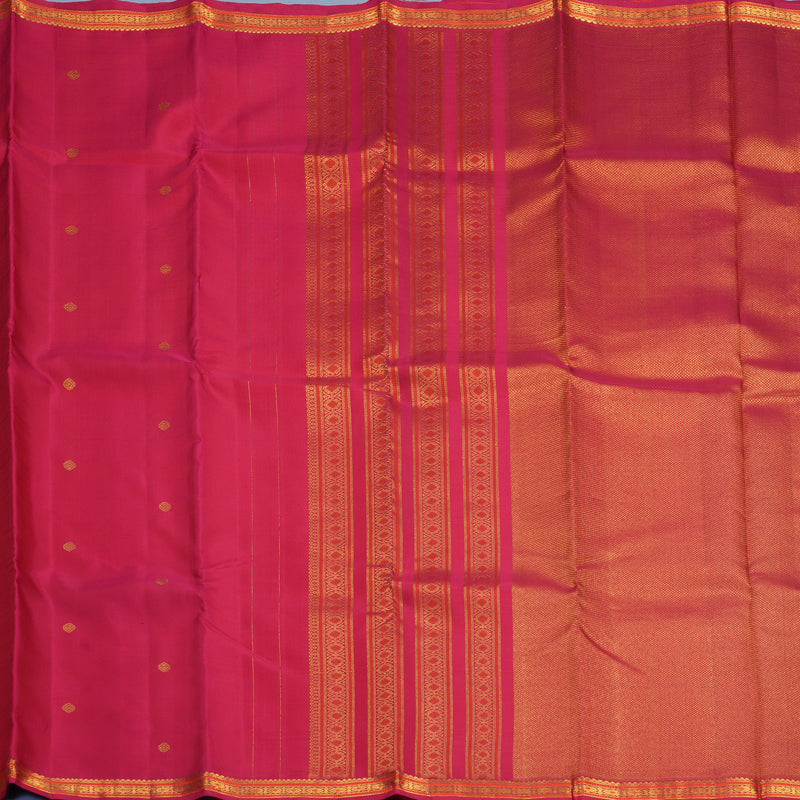 Hayagrivas Handloom Reddish-Pink Kanjivaram Silk Saree KSBE149C9-2