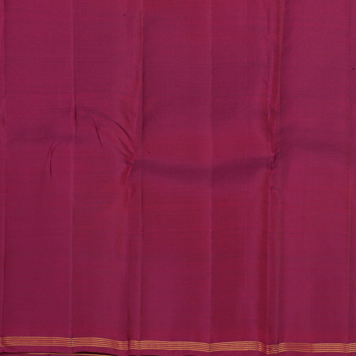Hayagrivas Handloom Dark Chocolate Brown Kanjivaram Silk Saree KSBE150C1-2