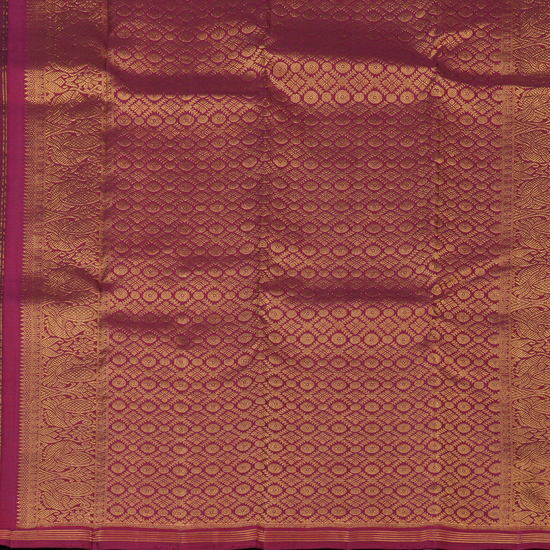 Hayagrivas Handloom Dark Chocolate Brown Kanjivaram Silk Saree KSBE150C1-2