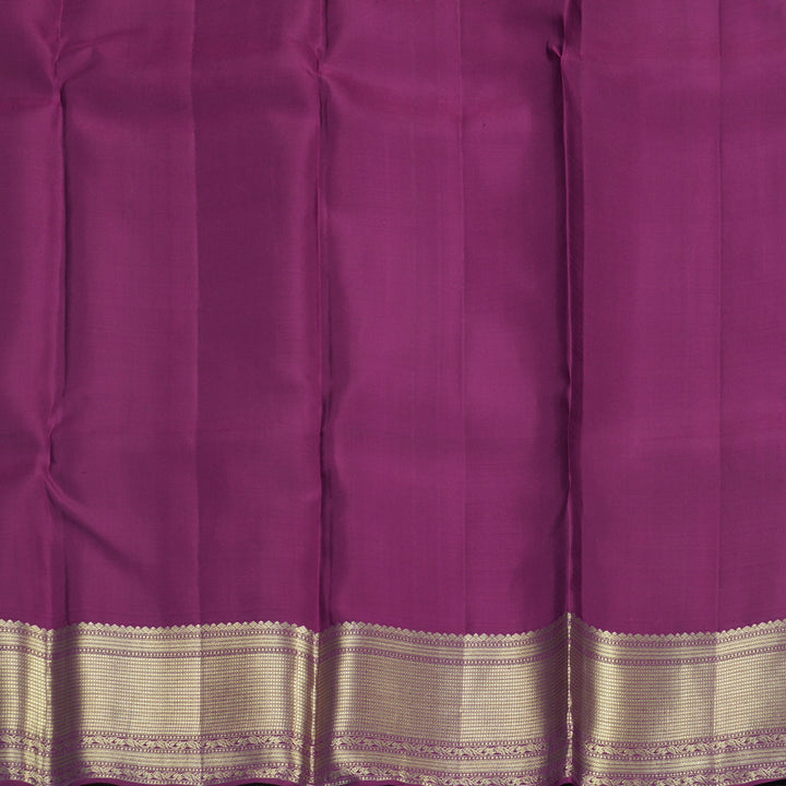 Hayagrivas Handloom Violet Kanjivaram Silk Saree with Vadamalli Border KSBE150C11-1