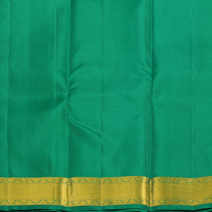 Hayagrivas Handloom Bottle Green Kanjivaram Silk Saree with Meenakshi Green Border KSBE150C14-1