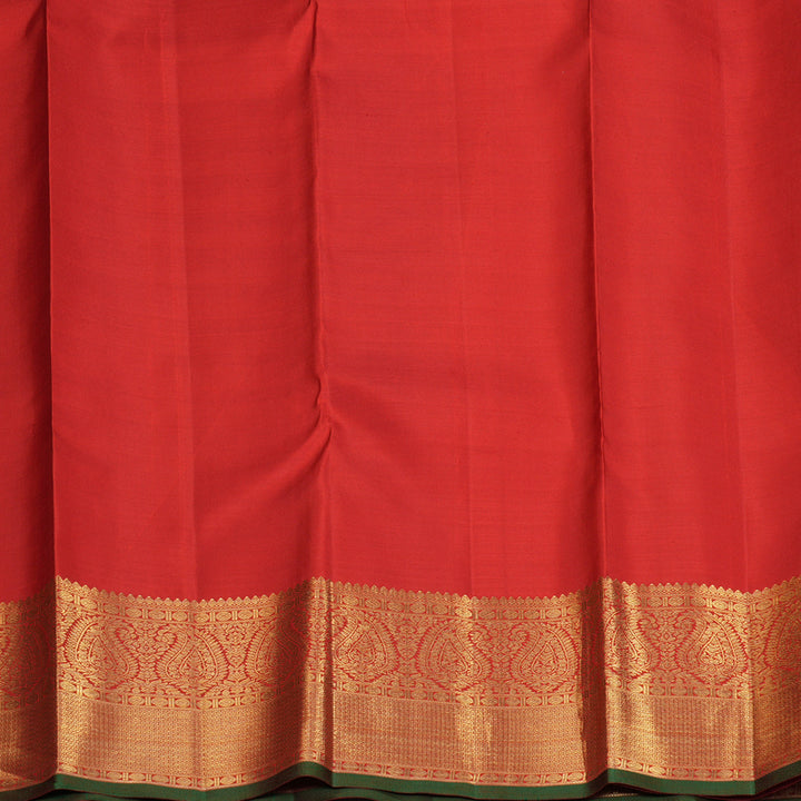 Hayagrivas Handloom Red Kanjivaram Silk Saree KSBE152C1-1