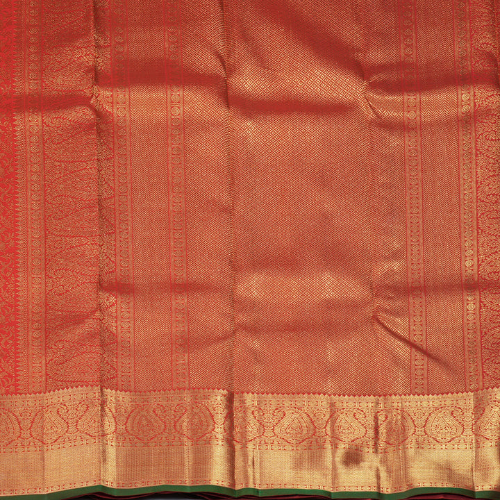 Hayagrivas Handloom Red Kanjivaram Silk Saree KSBE152C1-1