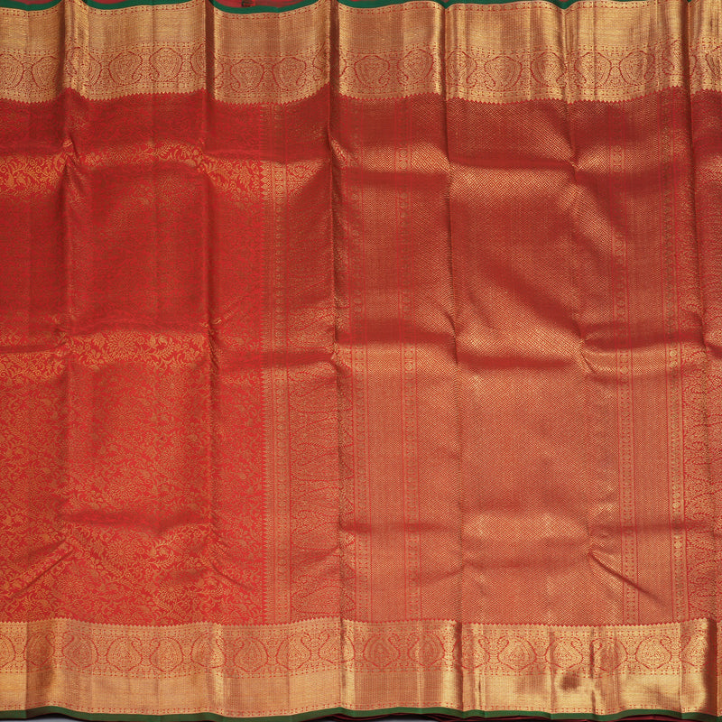 Hayagrivas Handloom Red Kanjivaram Silk Saree KSBE152C1-1