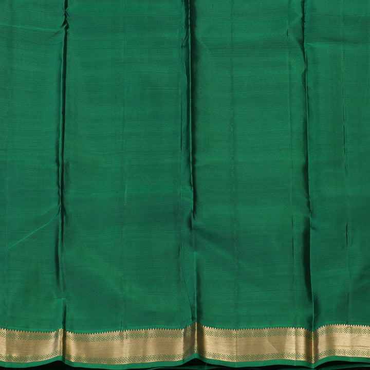 Hayagrivas Handloom Violet Kanjivaram Silk Saree with Green Border KSBE17I25-5