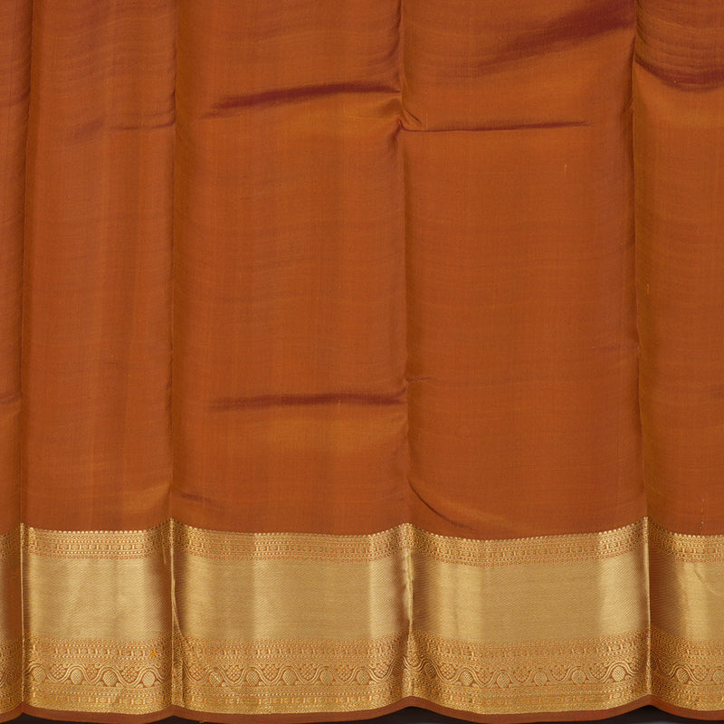 Hayagrivas Handloom Yellow Kanjivaram Silk Saree with Honey Border KSBE17I6-3