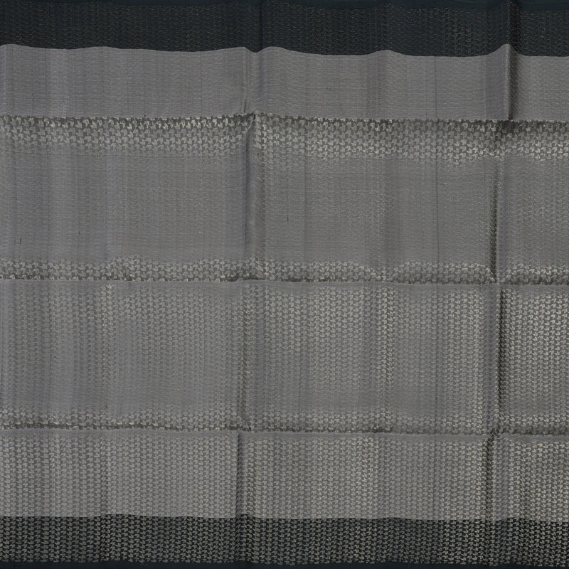 Hayagrivas Dark Grey Handloom Soft Silk Saree with Black Border KSBE20I3-11
