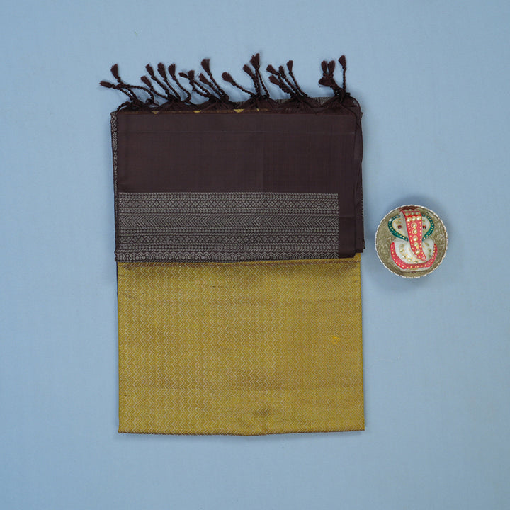 Hayagrivas Metallic Gold Handloom Soft Silk Saree KSBE20I3-3