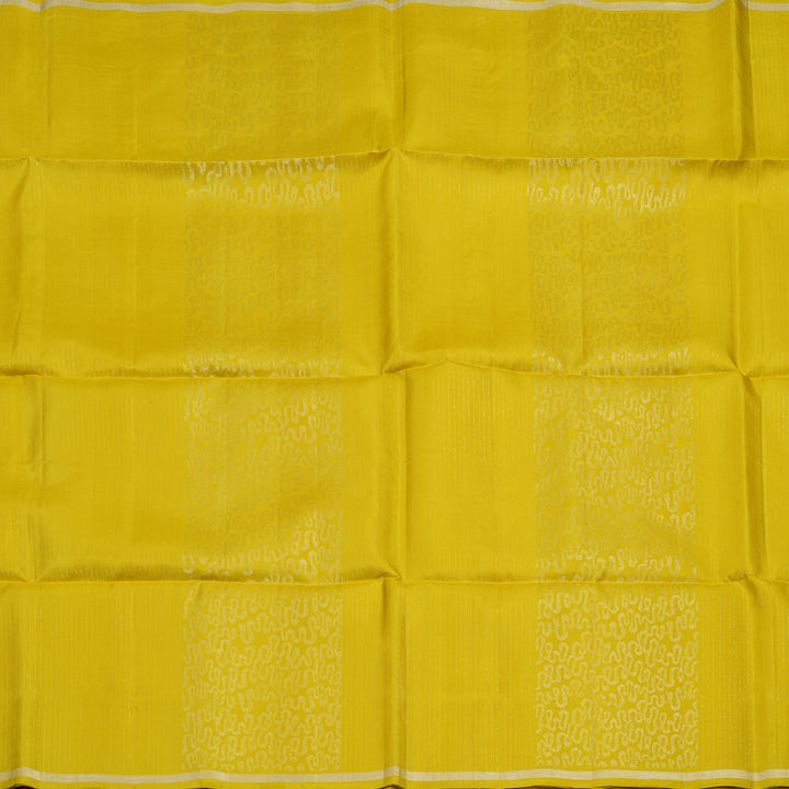 Hayagrivas Lemon Yellow Handloom Soft Silk Saree KSBE20I3-4